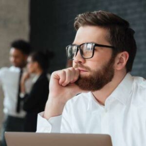 person reflecting on why they haven't made a change in life