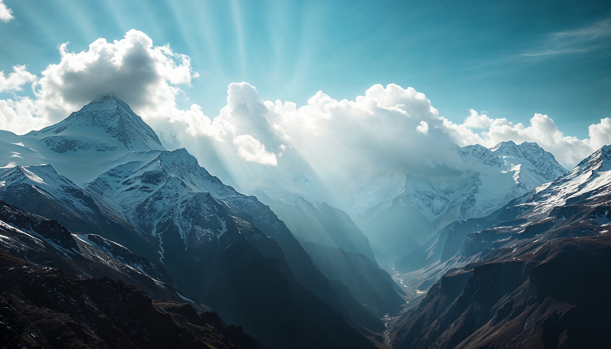 Scenic mountains skyline a picture of Everest the mountain, The ultimate mountain to elevate and conquer.